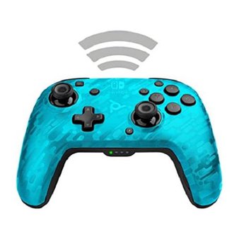10 Pcs – PDP 500-202-NA-CMLB Nintendo Switch Faceoff Wireless Deluxe Controller, Blue Camo – Refurbished (GRADE B)