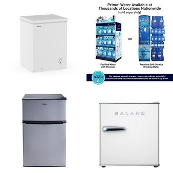 Pallet – 8 Pcs – Bar Refrigerators & Water Coolers, Freezers, Humidifiers / De-Humidifiers – Customer Returns – Galanz, HISENSE, Primo International, Great Value