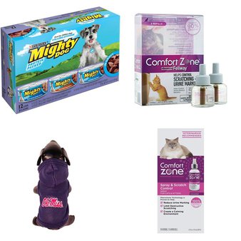 54 Pcs – Pet Toys & Supplies – New, Open Box Like New, Like New, New Damaged Box, Used – Retail Ready – Purina, Comfort Zone, All Star Dogs, Gooby