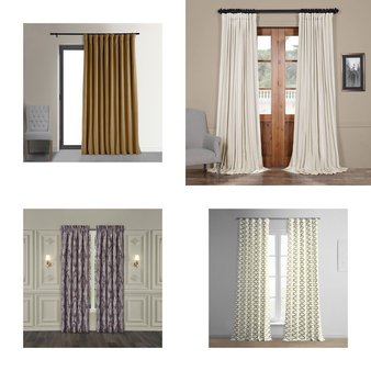 CLEARANCE! Pallet – 359 Pcs – Curtains & Window Coverings – Mixed Conditions – Eclipse, Sun Zero, Fieldcrest, Madison Park