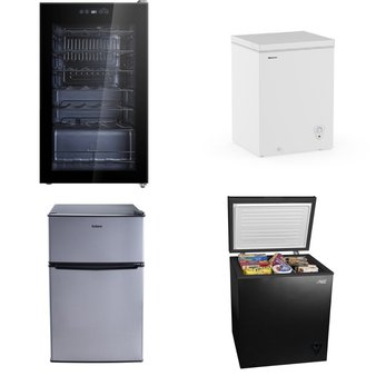 Pallet – 5 Pcs – Freezers, Bar Refrigerators & Water Coolers, Refrigerators – Customer Returns – Arctic King, Galanz, HISENSE