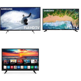 12 Pcs – LED/LCD TVs (42″ – 43″) – Refurbished (GRADE A, No Stand) – Samsung, VIZIO