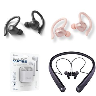 3 Pallets – 482 Pcs – In Ear Headphones, Over Ear Headphones, Computer Software, Other – Customer Returns – Blackweb, Tzumi, Onn, H&R Block