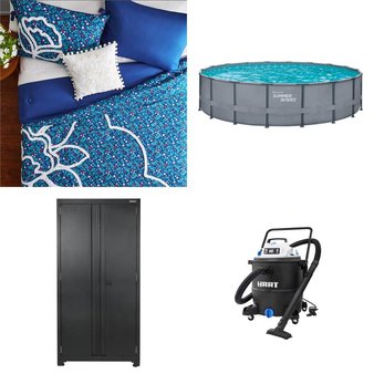 2 Pallets – 19 Pcs – Bedding Sets, Storage & Organization, Vacuums, Pools & Water Fun – Overstock – The Pioneer Woman, WORKPRO