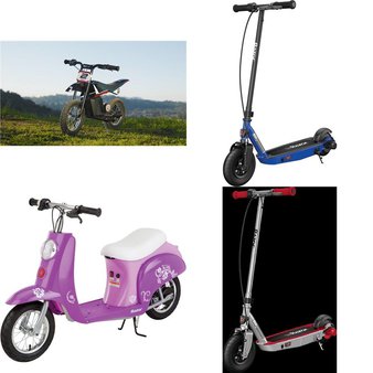 Pallet – 15 Pcs – Powered, Power Tools, Vehicles, Trains & RC – Customer Returns – Razor, Hommoo, Razor Power Core, Hover-1