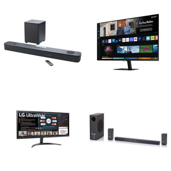 Pallet – 25 Pcs – Speakers, Monitors – Customer Returns – onn., Onn, LG, Samsung