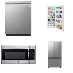 4 Pcs - Dishwashers, Microwaves - New Damaged Box, Like New - LG, GE, Frigidaire, Samsung