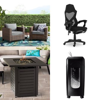 Pallet – 6 Pcs – Office, Shredders, Camping & Hiking, Patio – Customer Returns – Gamer Gear, Mm, Stansport, Better Homes & Gardens