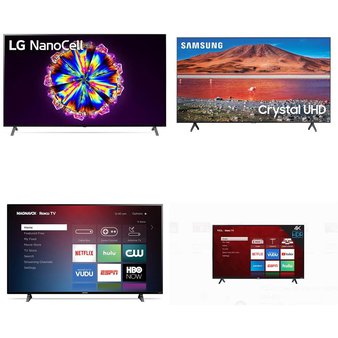 5 Pcs – LED/LCD TVs – Refurbished (GRADE C) – Samsung, TCL, MAGNAVOX, LG