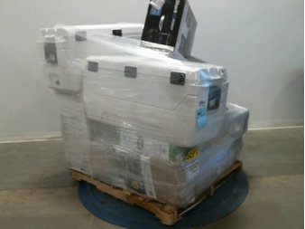 3 Pallets – 31 Pcs – Camping & Hiking, Vacuums, Office, Freezers – Customer Returns – Ozark Trail, Space Solutions, iRobot, Mainstays