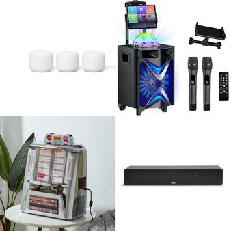 Pallet – 65 Pcs – Projector, Accessories, Speakers, Monitors – Customer Returns – Roconia, PrettyCare, AUOSHI, KOORUI