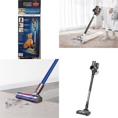 Pallet - 40 Pcs - Vacuums - Damaged / Missing Parts / Tested NOT WORKING - Tineco, Hoover, Shark, Schumacher