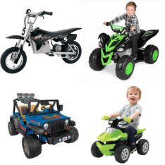 Pallet – 4 Pcs – Vehicles – Customer Returns – YAMAHA, Mattel, Razor, Adventure Force