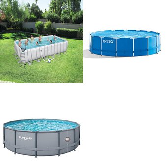 Pallet – 7 Pcs – Pools & Water Fun – Damaged / Missing Parts / Tested NOT WORKING – Funsicle, Bestway, Intex
