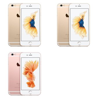 5 Pcs – Apple iPhone 6S – Refurbished (GRADE B – Unlocked) – Models: 3A510LL/A, 3A511LL/A, MKT12LL/A