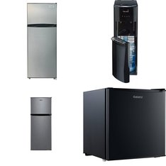 Pallet - 5 Pcs - Refrigerators, Bar Refrigerators & Water Coolers - Customer Returns - Frigidaire, Galanz, Primo Water