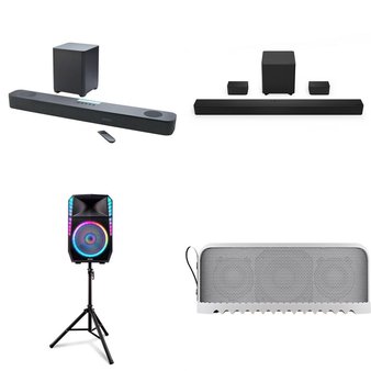 Pallet – 20 Pcs – Speakers, Portable Speakers, Accessories – Customer Returns – Jabra, VIZIO, onn., Onn