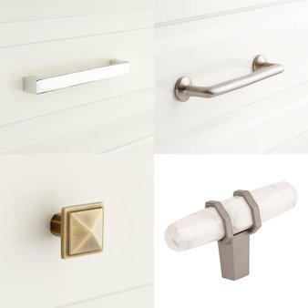 Pallet – 553 Pcs – Hardware, Kitchen & Bath Fixtures, Unsorted, Bath – Open Box Like New – Signature Hardware, Amerock, Miseno, Kingston Brass