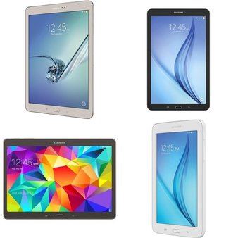 28 Pcs – Samsung Galaxy Tablets – Refurbished (GRADE C) – Models: SM-T113NDWGXAR, SM-T560NZKUXAR, SM-T810NZDEXAR, SM-T280NZWAXAR