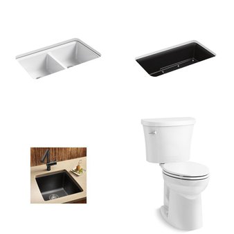 Pallet – 15 Pcs – Kitchen & Bath Fixtures, Hardware, Arts & Crafts – Customer Returns – Kohler, TOTO USA, KOHLER CO, Blanco