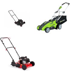 Pallet - 7 Pcs - Mowers - Customer Returns - Hyper Tough, GreenWorks