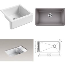 Pallet – 12 Pcs – Kitchen & Bath Fixtures, Hardware – Customer Returns – Kohler, Blanco