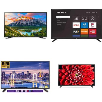 10 Pcs – LED/LCD TVs – Refurbished (GRADE A) – RCA, TCL, Samsung, LG