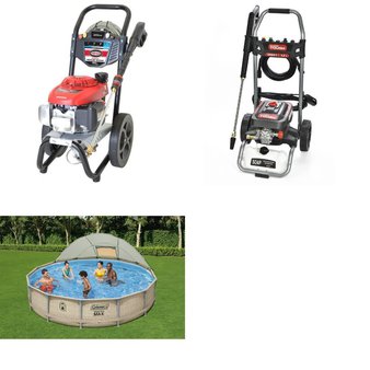 Pallet – 8 Pcs – Pressure Washers, Pools & Water Fun – Customer Returns – Coleman, Hyper Tough, Simpson