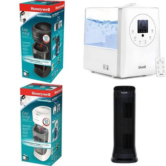 Pallet – 26 Pcs – Humidifiers / De-Humidifiers, Heaters, Accessories – Customer Returns – Honeywell, LEVOIT, Dyna-Glo, Shanhu Foshan