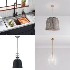 Pallet - 10 Pcs - Lighting & Light Fixtures, Unsorted, Hardware, Kitchen & Bath Fixtures - Open Box Like New - Signature Hardware