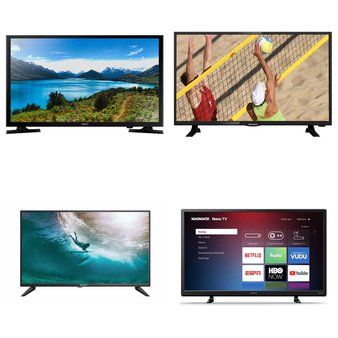 4 Pcs – LED/LCD TVs (28″ – 40″) – Refurbished (GRADE A, No Stand) – WESTINGHOUSE, SHARP, MAGNAVOX, Samsung