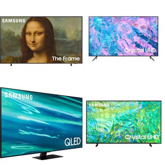 3 Pallets – 22 Pcs – LED/LCD TVs – Refurbished (GRADE A, GRADE B) – Samsung, Onn