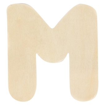 45 Pcs – Creatify Wooden Letter M – 3″ X 3″, Brown – New – Retail Ready