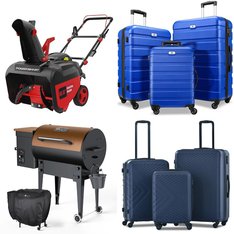 Pallet – 14 Pcs – Luggage, Snow Removal, Grills & Outdoor Cooking – Customer Returns – Travelhouse, Zimtown, Sunbee, Suitour