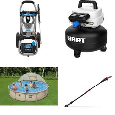 Pallet - 8 Pcs - Pressure Washers, Power Tools, Pools & Water Fun, Hardware - Customer Returns - Hart, Coleman, Hyper Tough, Bestway