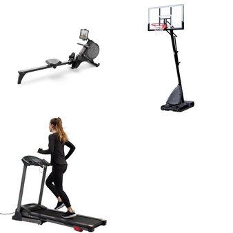 Pallet – 4 Pcs – Exercise & Fitness, Outdoor Sports – Customer Returns – Sunny Health & Fitness, ECHELON, Spalding