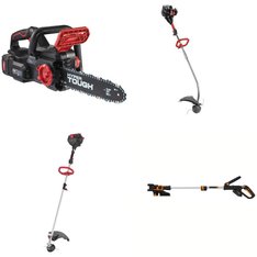 Pallet - 20 Pcs - Trimmers & Edgers, Other, Hedge Clippers & Chainsaws, Unsorted - Customer Returns - Hyper Tough, Ozark Trail, Worx