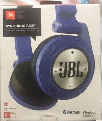 15 Pcs – JBL EE40BTBLU Bluetooth Over-the-Ear Headphones – Blue – Refurbished (GRADE A, GRADE B)
