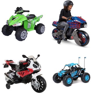 3 Pallets – 20 Pcs – Toys – Vehicles, Vehicles, Trains & RC – Customer Returns – Huffy, New Bright, Kid Trax