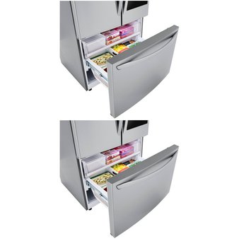 2 Pcs – Refrigerators – Open Box Like New – LG, GE