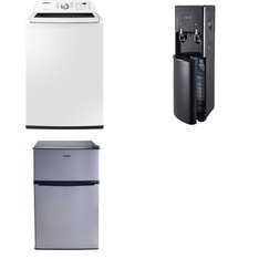 Pallet - 3 Pcs - Bar Refrigerators & Water Coolers, Laundry - Customer Returns - Samsung, Galanz, Primo