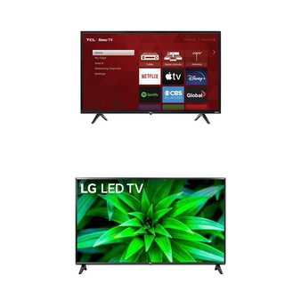 5 Pcs – LED/LCD TVs – Refurbished (GRADE A) – TCL, LG