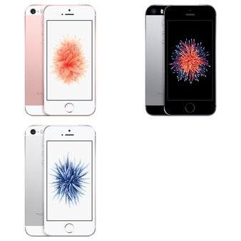 7 Pcs – Apple iPhone SE – Refurbished (GRADE A – Unlocked) – Models: 3A850LL/A, MLLX2LL/A, MLLW2LL/A
