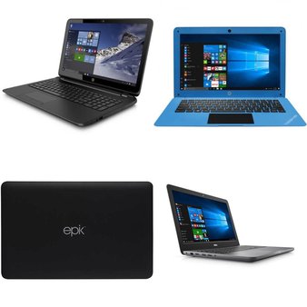 25 Pcs – Laptop Computers – Salvage – HP, DELL, EPIK, ACER