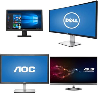 Pallet – 25 Pcs – Computer Monitors – Customer Returns – AOC, ACER, HP, PNY