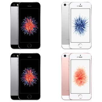 18 Pcs – Apple iPhone SE – Refurbished (GRADE B – Unlocked) – Models: MLLW2LL/A, MLMD2LL/A, MLY22LL/A, MLY12LL/A – Smartphones