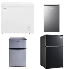 Pallet - 8 Pcs - Refrigerators, Bar Refrigerators & Water Coolers, Freezers - Customer Returns - Galanz, HISENSE, Arctic King