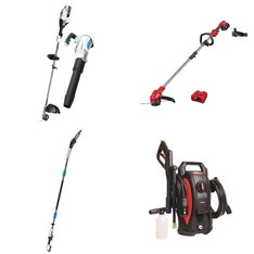Pallet - 20 Pcs - Pressure Washers, Trimmers & Edgers, Leaf Blowers & Vaccums, Hedge Clippers & Chainsaws - Customer Returns - Hyper Tough, Hart, HyperTough, BLACK & DECKER