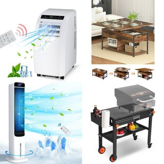 Pallet – 8 Pcs – Living Room, Air Conditioners, Luggage, Bedroom – Customer Returns – Behost, Ktaxon, Zimtown, UBesGoo