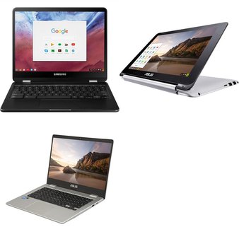 3 Pcs – Laptop Computers – Refurbished (GRADE A – No Power Adapter) – Asus, Samsung